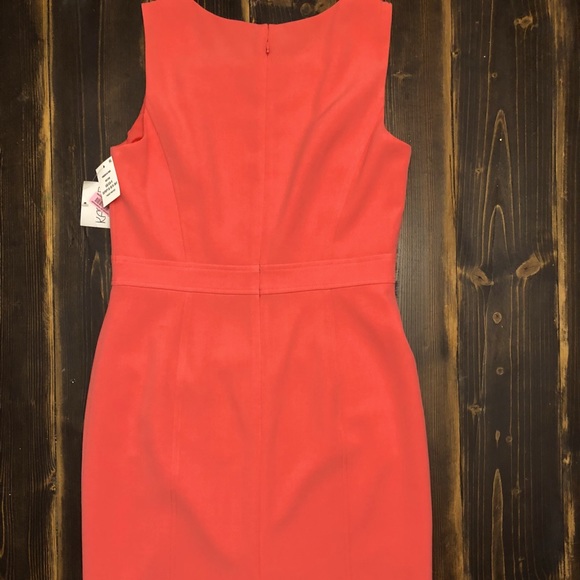 Dillards KASPER Beautiful Nectar/Coral Sheath Dress w/Banded Waist- Full Lining - Picture 8 of 9